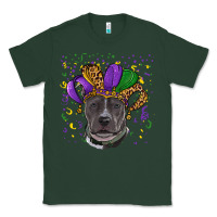 Sports Green mardi gras pitbull Classic Tee - RanaPortraitStore