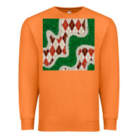 Carrot christmas diamond plaid and green glitter seamless pattern Premium Sweatshirt - BundleAndBundleShop