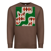 Chestnut christmas diamond plaid and green glitter seamless pattern Premium Sweatshirt - BundleAndBundleShop