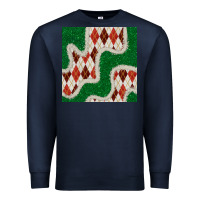 Navy christmas diamond plaid and green glitter seamless pattern Premium Sweatshirt - BundleAndBundleShop