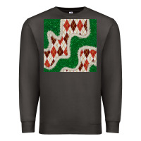 Christmas Diamond Plaid And Green Glitter Seamless Pattern Premium Sweatshirt | Teevron