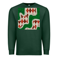 Sports Green christmas diamond plaid and green glitter seamless pattern Premium Sweatshirt - BundleAndBundleShop
