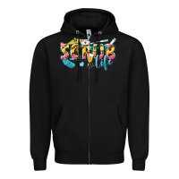 Black scrub life Zipper Hoodie - texasbilliewilder