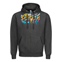 Charcoal Heather scrub life Zipper Hoodie - texasbilliewilder