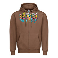 Chestnut scrub life Zipper Hoodie - texasbilliewilder