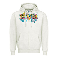 Oatmeal Heather scrub life Zipper Hoodie - texasbilliewilder