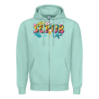 Seafoam scrub life Zipper Hoodie - texasbilliewilder