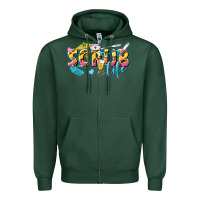 Sports Green scrub life Zipper Hoodie - texasbilliewilder