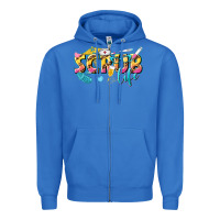 True Royal scrub life Zipper Hoodie - texasbilliewilder