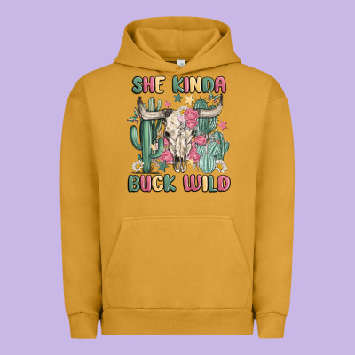 She Kinda Buck Wild Urban Hoodie Designed By Maliassmallbusiness