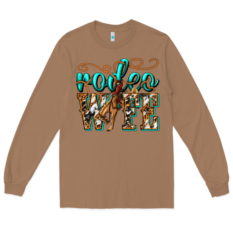 Rodeo Wife Western Long Sleeve Tee by texasbilliewilder | Teevron