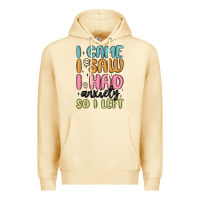 Pina Colada i came i saw i had anxiety so i left Premium Hoodie - MaliasSmallBusiness