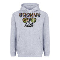 Heather Grey granny of both Heavyweight Hoodie - CowhideDigitalArt