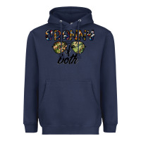 Navy granny of both Heavyweight Hoodie - CowhideDigitalArt