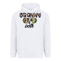 White granny of both Heavyweight Hoodie - CowhideDigitalArt