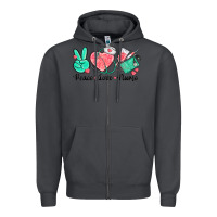 Smoke peace love nurse Zipper Hoodie - texasbilliewilder