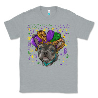 Heather Grey mardi gras french bulldog Classic Tee - RanaPortraitStore