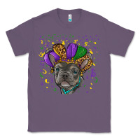 Lavender mardi gras french bulldog Classic Tee - RanaPortraitStore