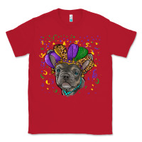 Red mardi gras french bulldog Classic Tee - RanaPortraitStore