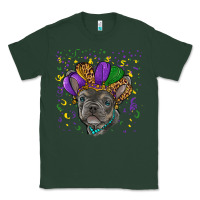 Sports Green mardi gras french bulldog Classic Tee - RanaPortraitStore