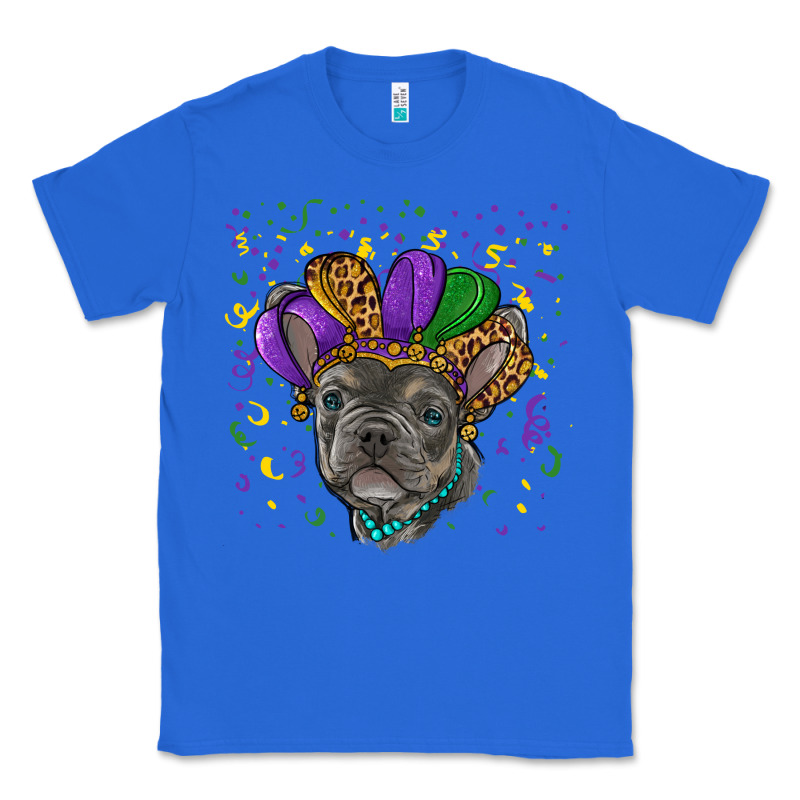 Mardi Gras French Bulldog Classic Tee by RanaPortraitStore | Teevron