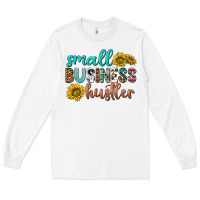White small business hustler Long Sleeve Tee - texasbilliewilder