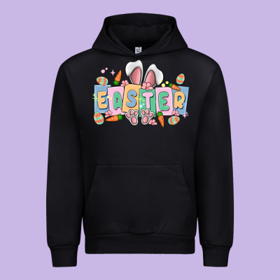 Easter  Rabbit Urban Hoodie Designed By Maliassmallbusiness