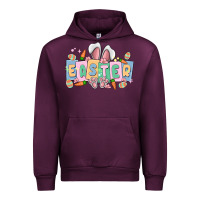 Mauve Wine easter  rabbit Urban Hoodie - MaliasSmallBusiness