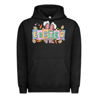Pigment Black easter  rabbit Urban Hoodie - MaliasSmallBusiness