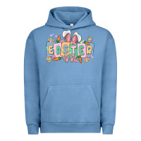 Pigment Pebble Blue easter  rabbit Urban Hoodie - MaliasSmallBusiness