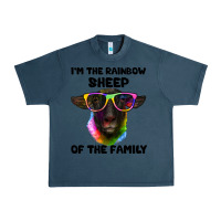 Midnight Navy i'm the rainbow sheep of the family suffolk sheep Urban Heavy Tee - Artiststas