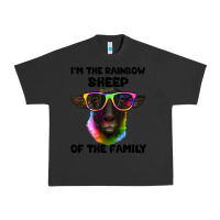 Pigment Black i'm the rainbow sheep of the family suffolk sheep Urban Heavy Tee - Artiststas