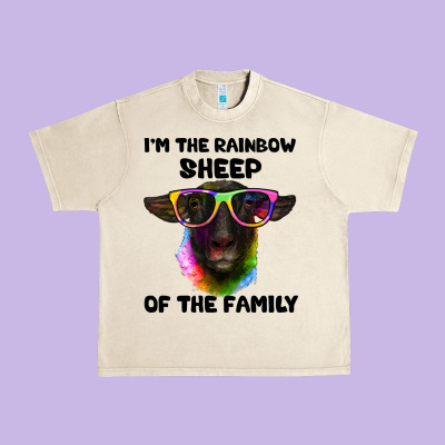 I'm The Rainbow Sheep Of The Family Suffolk Sheep Urban Heavy Tee Designed By Artiststas