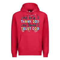 Cardinal look back and thank god look forward and trust god Premium Hoodie - MaliasSmallBusiness