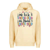 Pina Colada look back and thank god look forward and trust god Premium Hoodie - MaliasSmallBusiness