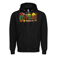 Black mama softball Zipper Hoodie - Zillion Design Studio