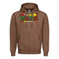 Chestnut mama softball Zipper Hoodie - Zillion Design Studio