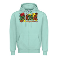 Seafoam mama softball Zipper Hoodie - Zillion Design Studio