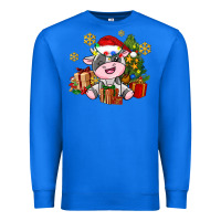 True Royal little cute christmas cow Premium Sweatshirt - AdoDesignShop