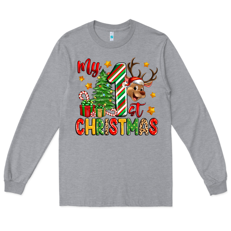 My First Christmas Long Sleeve Tee by Zillion Design Studio | Teevron