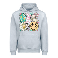 Heather Grey retro easter Urban Hoodie - MaliasSmallBusiness