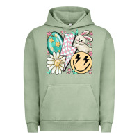 Pigment Oil Green retro easter Urban Hoodie - MaliasSmallBusiness