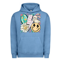 Pigment Pebble Blue retro easter Urban Hoodie - MaliasSmallBusiness