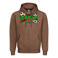 Chestnut mama soccer Zipper Hoodie - Zillion Design Studio