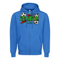 True Royal mama soccer Zipper Hoodie - Zillion Design Studio