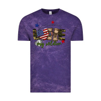 Cloud Purple Love My Soldier Vintage Tee - BarkalooDesign