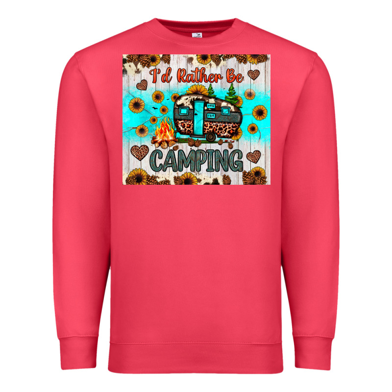 I’d Rather Be Camping Premium Sweatshirt by JahusDesignShop | Teevron