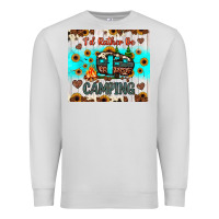 Dove Grey i’d rather be camping Premium Sweatshirt - JahusDesignShop