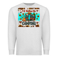 Oatmeal Heather i’d rather be camping Premium Sweatshirt - JahusDesignShop