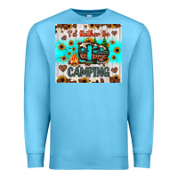 Ocean Blue i’d rather be camping Premium Sweatshirt - JahusDesignShop